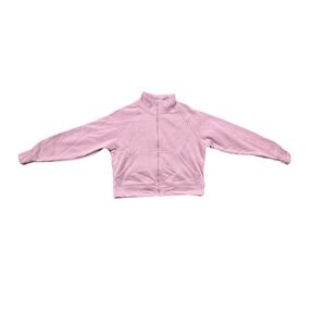 Vogo Womens Lavender Pink Full Zip Fleece Lined Mock Neck Jacket Size S RN138065